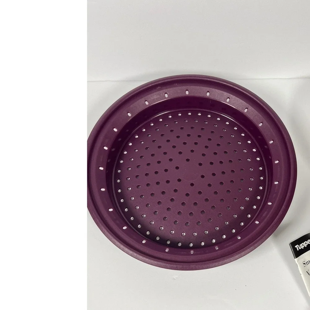Tupperware‎ Smart Steamer Microwave Multi Cooker 4- Piece Set Purple NEW
